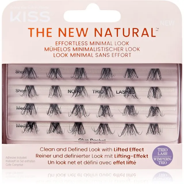 KISS The New Natural Effortless Minimal Look Ripsmetutikud Trio 02 24 tk