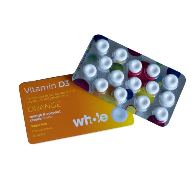 WHOLE VITAMIINI PASTILLID D-VITAMIIN N15