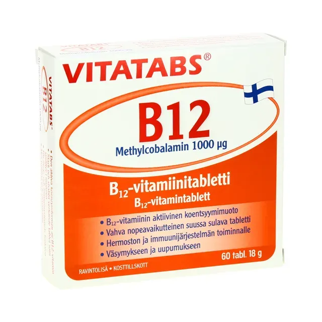 Vitamiin B12 1000mcg tabletid N60, VITATABS, 18 g