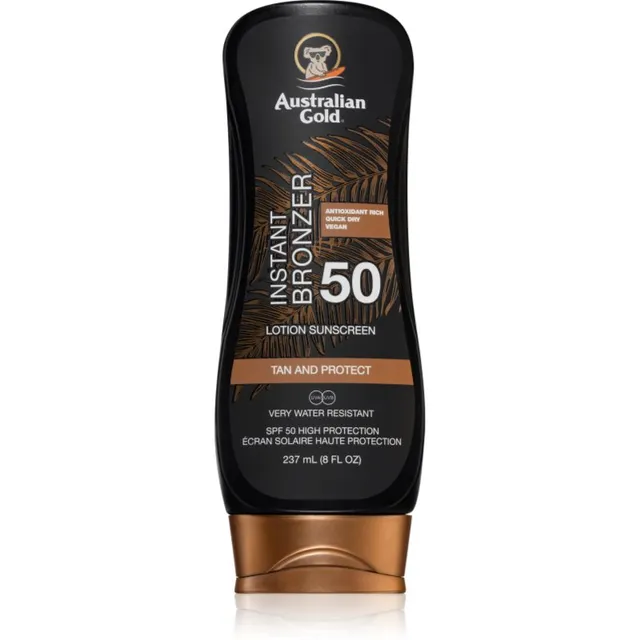 Australian Gold Lotion With Bronzer Päikesekaitse päikesepuudriga SPF 50 237 ml