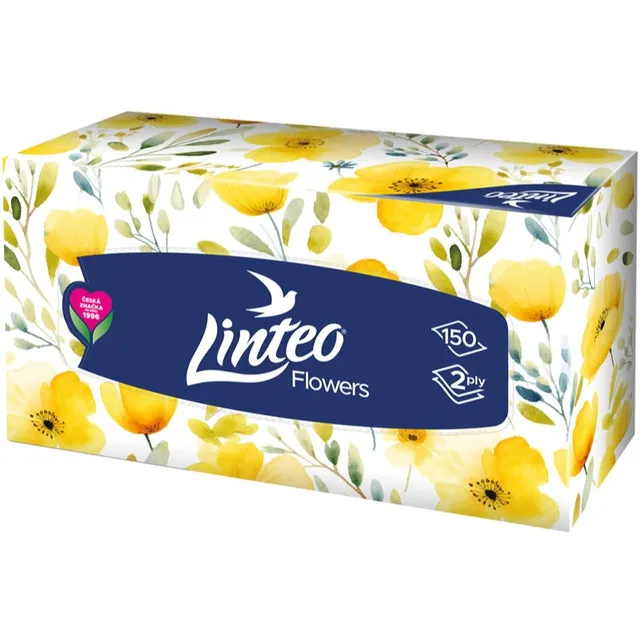 Linteo Paper Tissues Two-ply Paper, 150 pcs per box pabersalvrätikud 150 tk