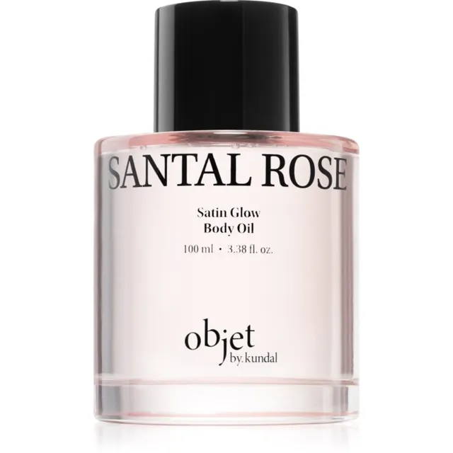 KUNDAL Objet Satin Glow Body Oil Hooldav kehaõli intensiivseks niisutamiseks lõhn Santal Rose 100 ml