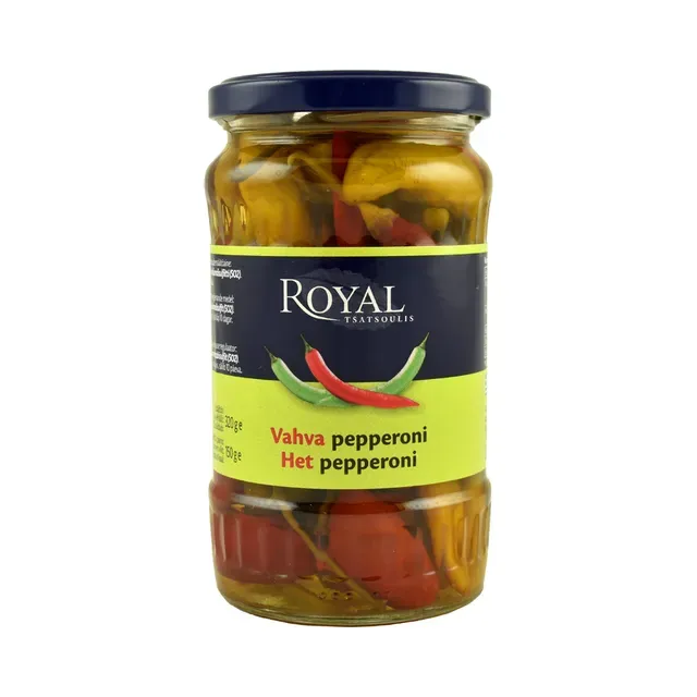Kreeka teravad terved pepperonid, ROYAL, 320 g