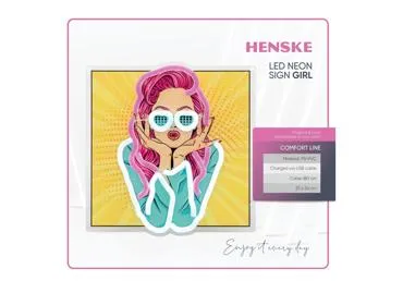 LED-neoonmärk HENSKE „Girl“