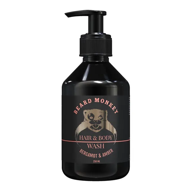 BEARD MONKEY Bergamot & Amber Hair & Body Wash 250ml