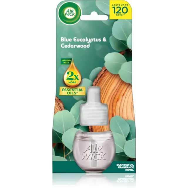 Air Wick Blue Eucalyptus & Cedarwood Elektriise hajuti täidis 19 ml