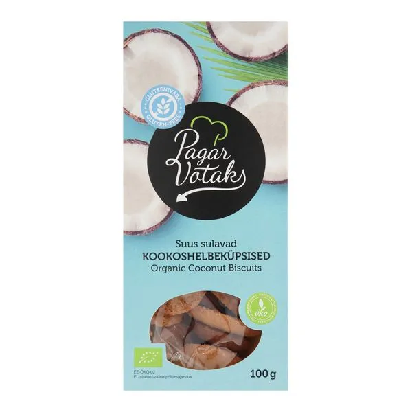 Kookoshelbe küpsised 100g