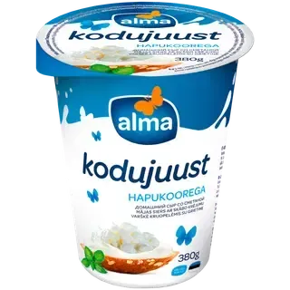 Alma Hapukoorega kodujuust, 380 g