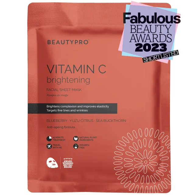BeautyPro  Vitamin C Brightening Sheet Mask