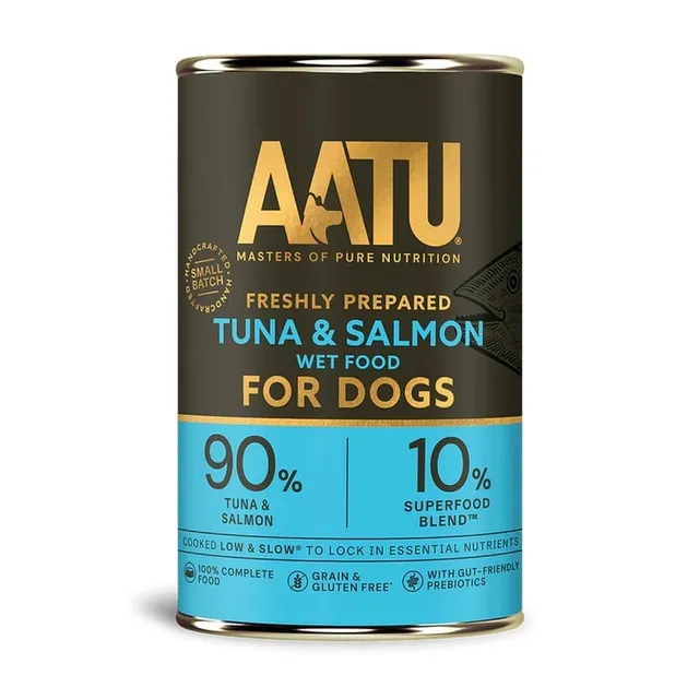 Aatu konserv koertele tuunikala ja lõhega 400 g