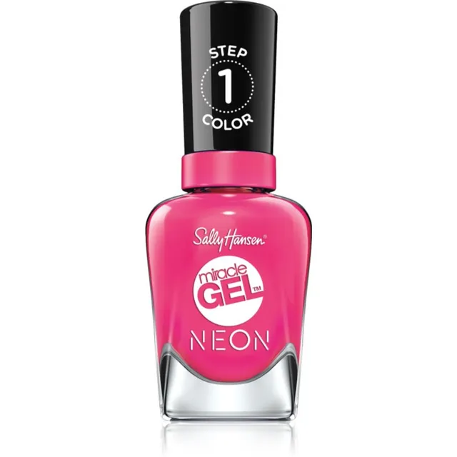 Sally Hansen Miracle Gel™ Geelküünelakk ilma UV / LED-lampide kasutamiseta varjund 050 Fuchsia Fever 14,7 ml