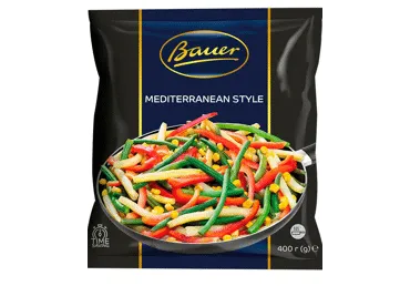 Külm.köögivil.segu Vahemere BAUER,400g