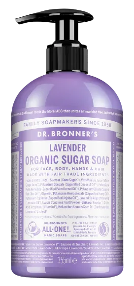 DR. BRONNER'S suhkruseep LAVENDER, ökoloogiline
