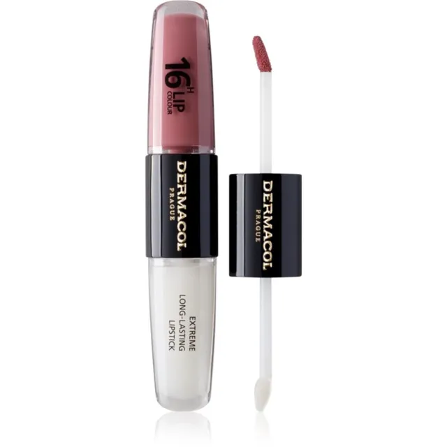Dermacol 16H Lip Colour Kauapüsiv huulepulk ja huuleläige varjund 39 2x4 ml
