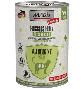 MAC's Vetcare RENAL värske kanalihaga, neerutalitlust toetav konserv KASSILE, konservipurgis