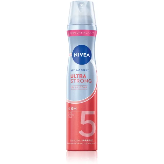 NIVEA Ultra Strong Eriti tugevalt fikseeriv juukselakk ilma silikoonita 250 ml