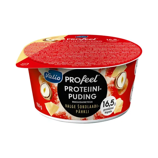 Valio PROfeel Proteiinipuding Valge Šokolaadi-Metsapähkli 150g