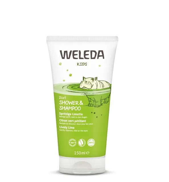 WELEDA SHAMPOON-DUSHIKREEM LASTELE LAIM 150ML 