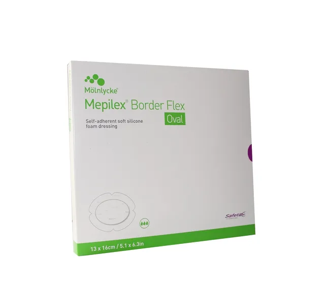 MEPILEX BORDER FLEX 13CMX16CM OVAL N5 STER