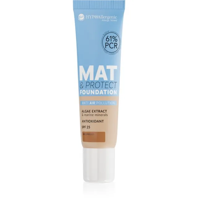 Bell Hypoallergenic Mat & Protect Kauapüsiv matistav jumestuskreem SPF 25 varjund 08 Espresso 30 g