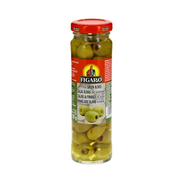 Rohelised oliivid kivideta, FIGARO, 142g