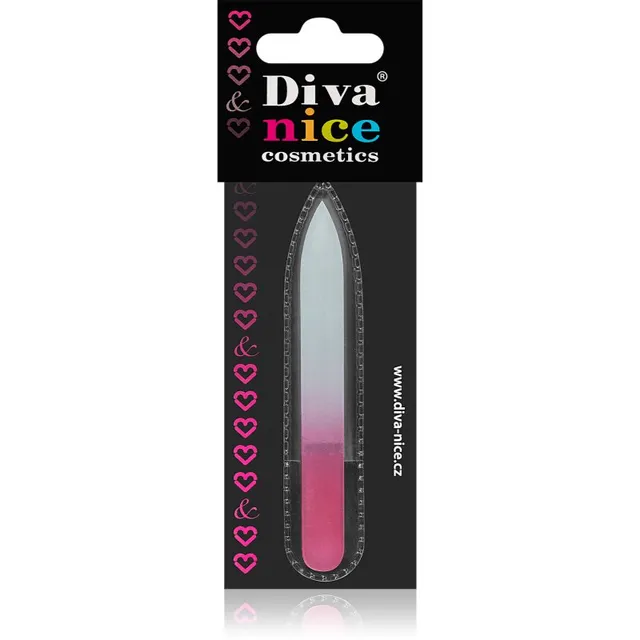 Diva & Nice Cosmetics Accessories Klaasist küüneviil väike Pink 1 tk