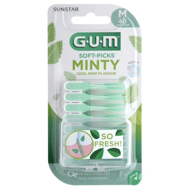 GUM HAMBAVAHEHARJAD SOFT-PICKS COMFORT FLEX MEDIUM MINT N40