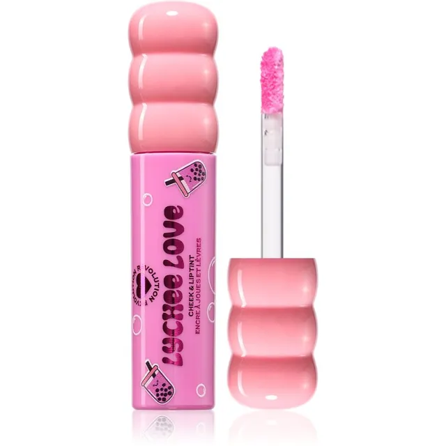 I Heart Revolution Bubble Tea Milky Blush & Lip Mitmeotstarbeline huulte- ja näomeik varjund Lychee Love Pink 1.8 ml