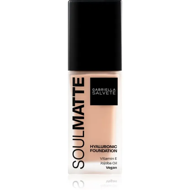 Gabriella Salvete SoulMatte Hyaluronic Foundation Kauapüsiv jumestuskreem mati efektiga varjund 03N Beige Neutral 30 ml
