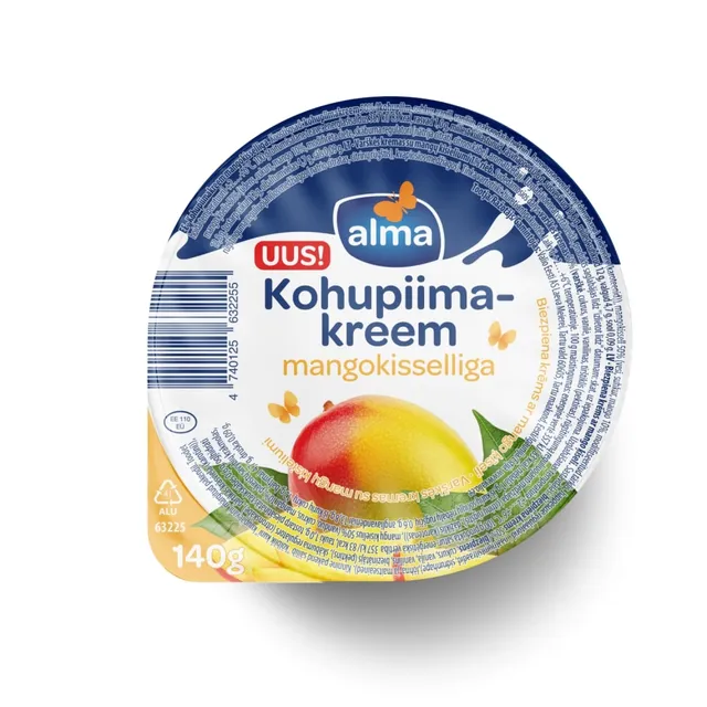 Alma Kohupiimakreem Mangokisselliga 140g