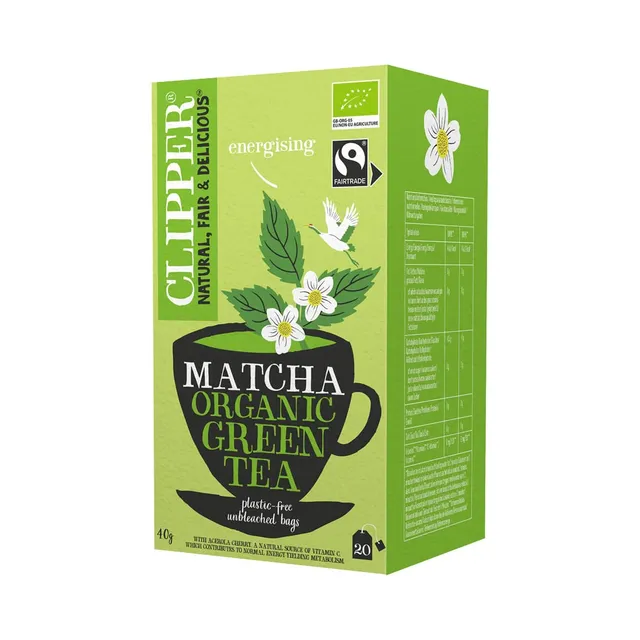 Matcha roheline tee, 20tk, CLIPPER, 40g