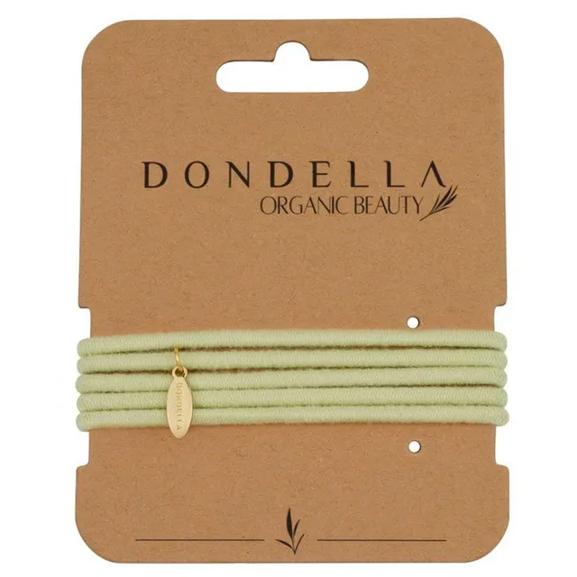 DONDELLA Organic Cotton Green Hair Ties x5