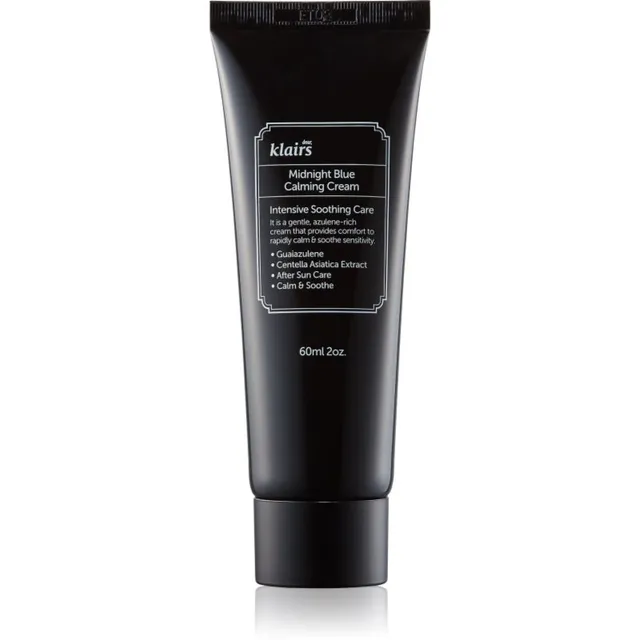 Klairs Midnight Blue Calming Cream Rahustav päevitusjärgne kreem tundlikule ja punetavale nahale 60 ml
