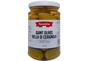 Rohelised suured oliivid SANTOLINO 310g