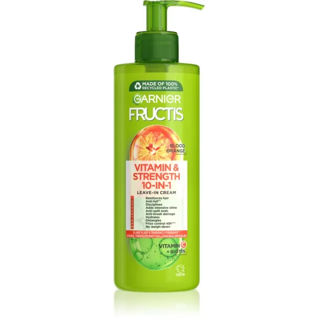 Garnier Fructis Vitamin & Strength Juustesse jäetav hooldus juuste tugevdamiseks 400 ml