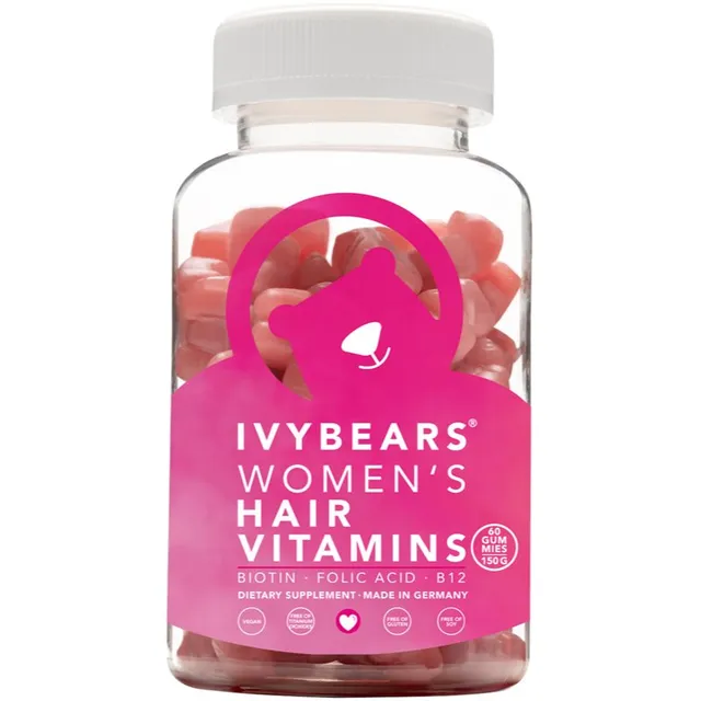 Ivy Bears Women's Hair Vitamins närimiskarud tervete ja kaunite juuste jaoks 196 g