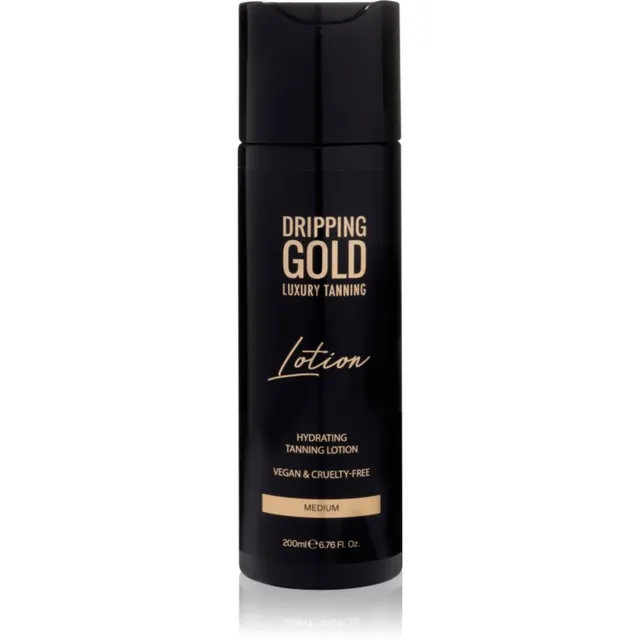 Dripping Gold Luxury Tanning Lotion Niisutav päevituspiim sügavaks päevituseks varjund Medium 200 ml