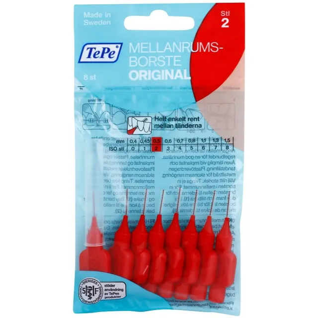 TePe Original Hambavaheharjad 0,5 mm 8 tk