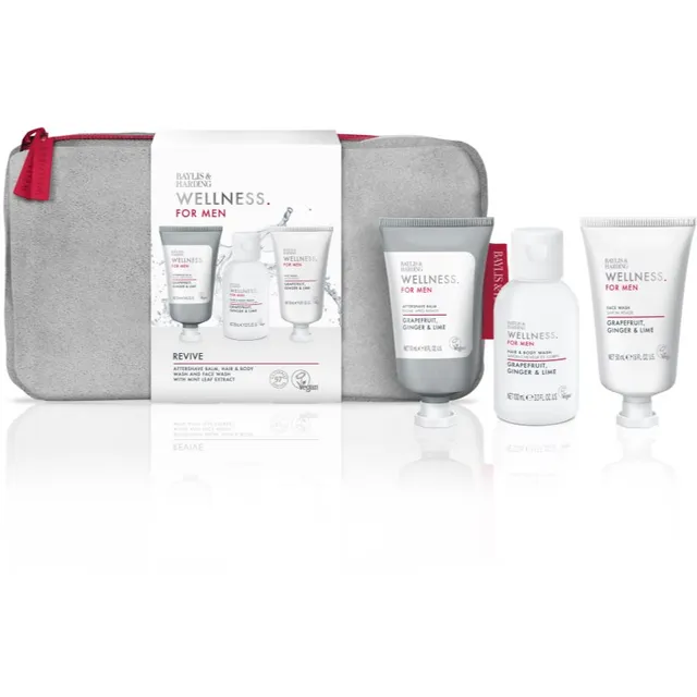 Baylis & Harding Wellness. For Men. Revive Kinkekomplekt kehale ja näole meestele Grapefruit, Ginger & Lime