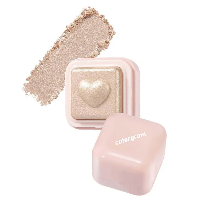 COLORGRAM Milk Bling Heartlighter No.01 Peach Heart 2.2g