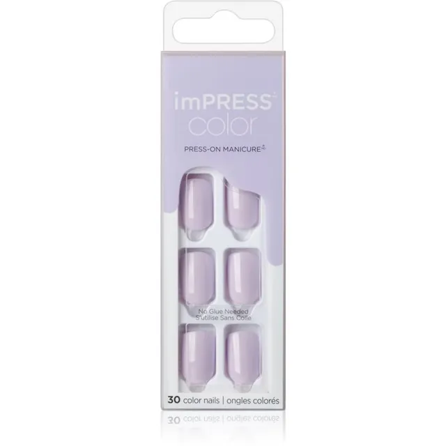 KISS imPRESS Color Short Kunstküüned isekleepuvad Picture Purplect 30 tk