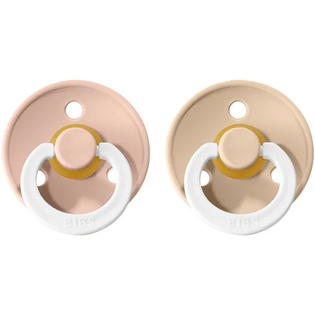 BIBS Colour Natural Rubber Size 1: 0+ months lutt Blush Night / Vanilla Night 2 tk