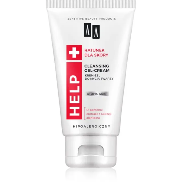 AA Cosmetics Help Atopic Skin Puhastav kreemjas geel kuivale ja atoopilisele nahale lõhnatu 150 ml