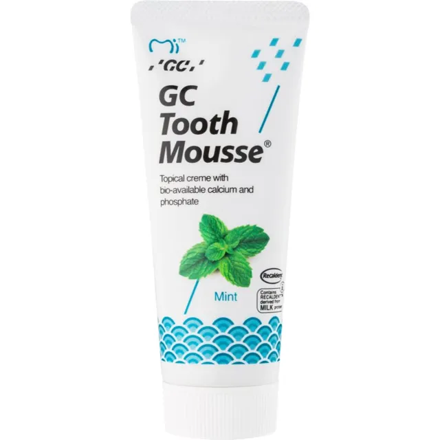 GC Tooth Mousse Remineraliseeriv kaitsekreem tundlikele hammastele ilma fluoriidita maitse Mint 35 ml