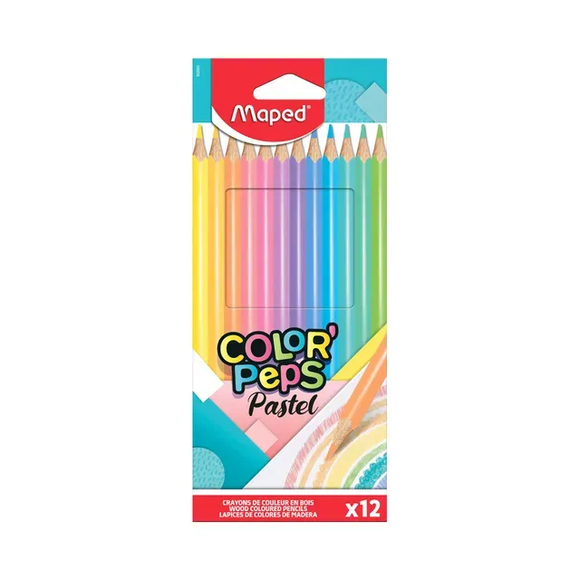 Värvipliiatsid, MAPED, 12 tk
