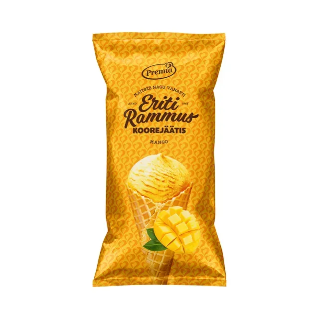 Mango koonusjäätis, ERITI RAMMUS, 100 g