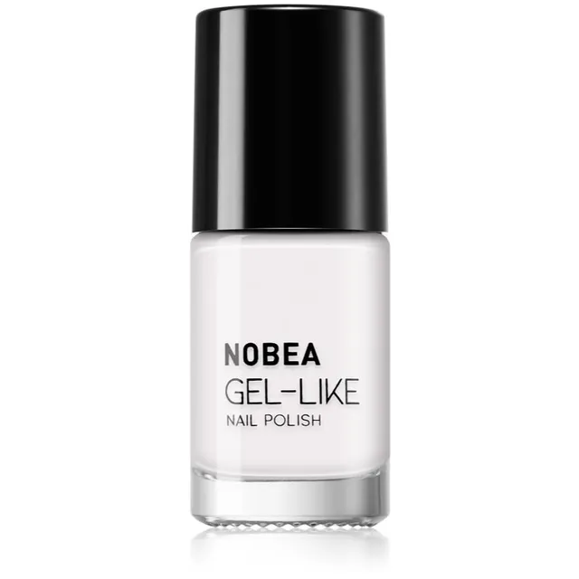 NOBEA Day-to-Day Gel-like Nail Polish Geeliefektiga küünelakk varjund Snow white #N57 6 ml