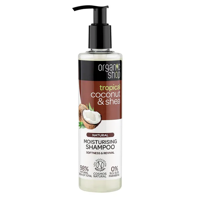 ORGANIC SHOP Tropical Coconut & Shea Moisturising Shampoo 280ml