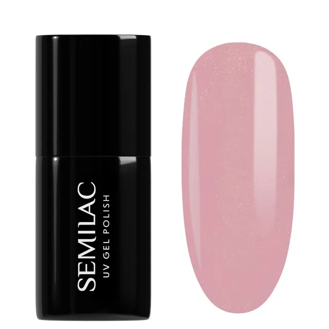 SEMILAC UV Gel Nail Polish No.376 Shimmer Stone Pink Diamond 7ml