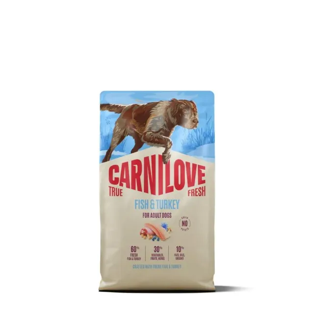 Carnilove True Fresh kuivtoit koerale, kala/kalkun, 4 kg